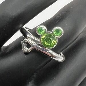 Avon Ring Disney Mickey Mouse August Faux Peridot‎ Adjustable
